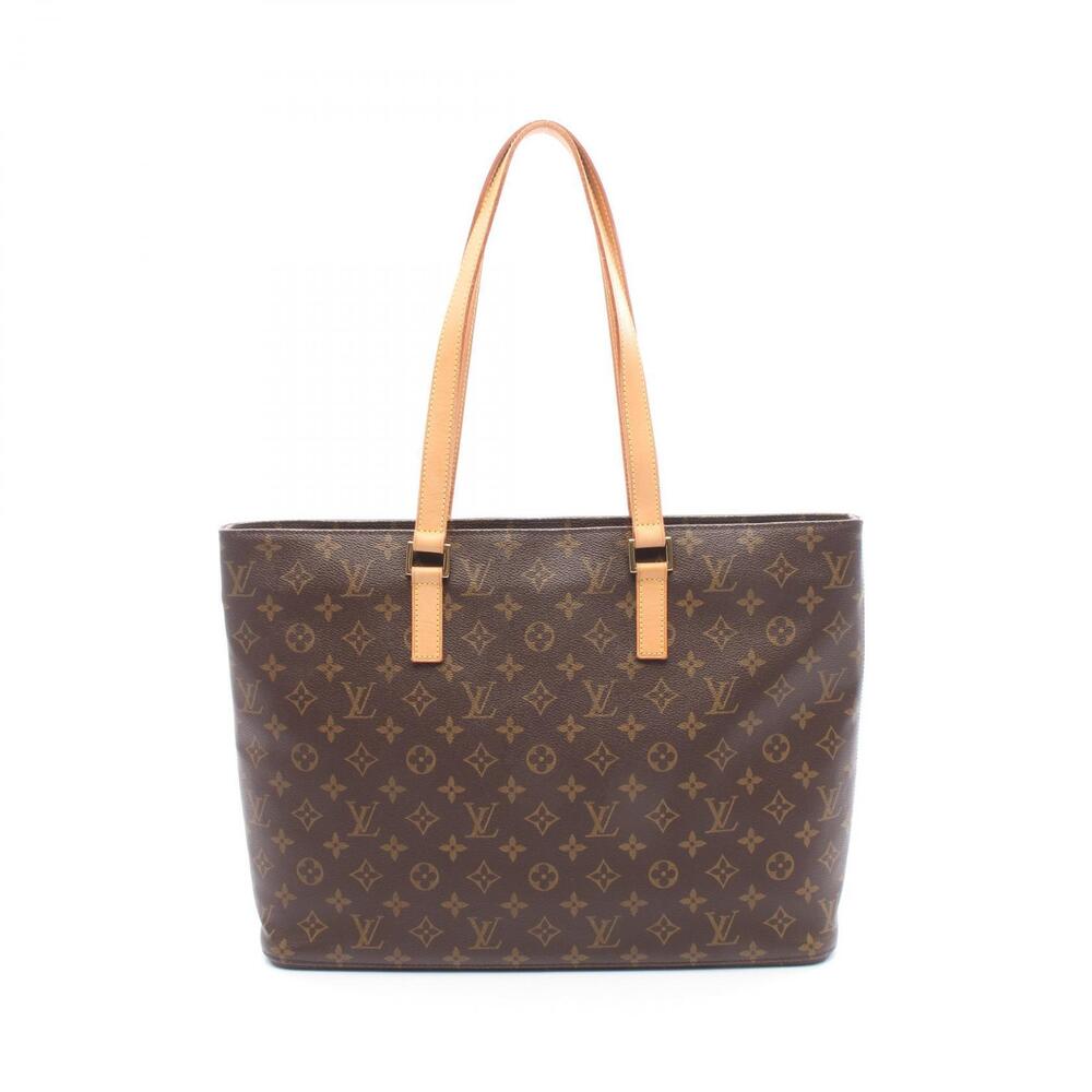 Louis Vuitton Luco Tote Bag Canvas Leather Monogram Brown